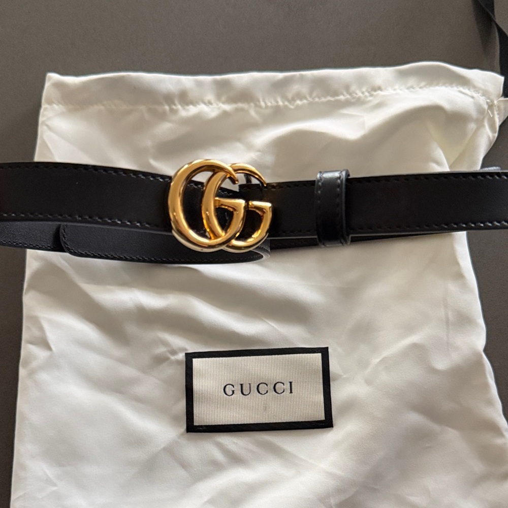 Gucci GG Marmont thin belt-65cm